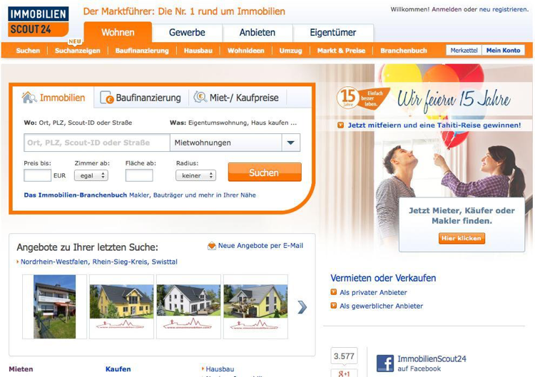 Abbildung Immobilienportal | Web-Business